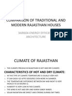 Comparison of Traditional and Modern Rajasthan Houses