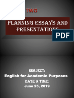 EngleAPP Planning Essays and Presentations 