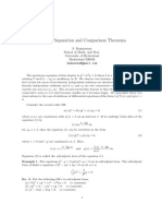 Sturm's Separation and Comparison Theorems