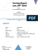 Morning Report June, 04 2018: Dr. Dr. Herlina Dimiati, Sp. A (K) Resident