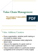 Value Chain Management: The Concept of Value Addition in Supply Chains