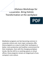 Free Heartfulness Workshops For Corporates - Bring Holistic Transformation at The Workplace