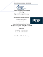 System Programming (2150708) : Topic: Implementation of Lexical Analyser Using LEX Utility Tool in UNIX