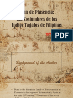 Las Costumbres de Los Indios Tagalos de Filipinas Juan de Plasencia