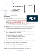 Foundations: Continuous Flight Auger Piling