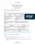 NCERT Solutions For Class 11 Psychology Chapter 4