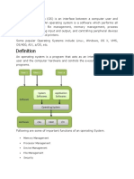 Memory Management Processor Management Device Management File Management Security