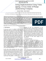 Lean Manufacturing Implementation Using Value Stream Mapping: A Case Study of Pumps Manufacturing Company