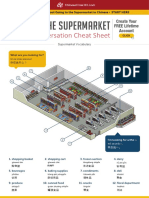 At The Supermarket: Conversation Cheat Sheet