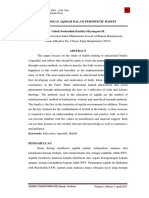 Pendidikan Aqidah Dalam Perspektif Hadits: E-ISSN: 2580-7056, ISSN: 2580-7064 Pascasarjana IAIN Palangka Raya