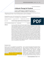 Narrative Cognitive Behavior Therapy For Psychosis