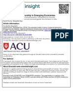 Journal of Entrepreneurship in Emerging Economies: Article Information