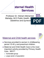 Maternal Health Services