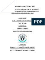 THE FIRST CRUSADES (1096 - 1099) : AUGUST 2019 Chanakya National Law University Nyaya Nagar Mithapur, Patna (800001)