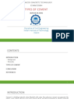 Types of Cement: Advanced Concrete Technology CE484/CE684