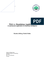 Web vs. Standalone Application