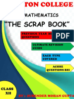 Xii Maths Scrap Book