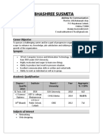 CV Format For Engineering Students