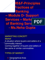 JAIIB/DB&F-Principles & Practices of Banking - Module D-Support Services - Marketing of Banking Services - Ms - Neha Gupta