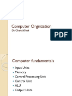 Computer Orgnization: Dr. Chaitali Shah