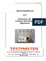 Behaviour of Column and Struts Apparatus 