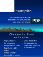 Contraception: Fertility Control Which Ideally Should Be Reliable, Inexpensive, Safe and Easy To Use