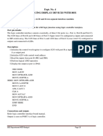 Expt. No. 4 Interfacing Display Devices With 8051