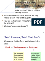 Chapter 13 Production & Costs Look For The Answers To These Questions