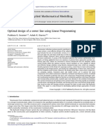 Optimal Design of A Sewer Line Using Linear Programming