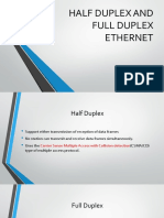 Half Duplex and Full Duplex Ethernet