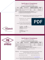 Certificate of Compliance: Steel Pipe For Automatic Fire Sprinkler Systems