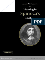 Garrett, Aaron - Meaning in Spinozas Method PDF