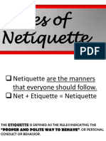 Rules of Netiquette