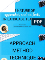 The Nature of Approaches and Methods in Language Teaching