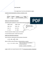 Grade 8 Math Unit 5 - Percents, Ratios and Rates Study Guide