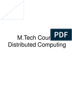 M.Tech Course Distributed Computing