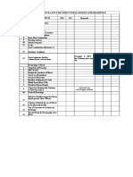 Check List For Structural Design