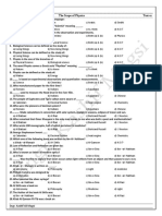 Physics XI The Scope of Physics Test-01