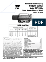 REP 8000e: Ramsey Winch Company Owner'S Manual Model REP 8000e Front Mount Electric Winch