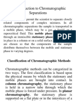 An Introduction To Chromatographic Separations: Chromatography Permit The Scientist To Separate Closely