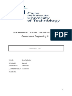 Department of Civil Engineneering Geotechnical Engineering III