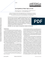 Adsorption Equilibria of Water Vapor On Cork: S L, D C, T K, R G, L B, J - P B