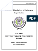 Lokmanya Tilak College of Engineering Koparkhairne: Moving Target Indication Radar