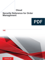 Security Reference For Order Management