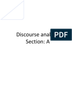 Discourse Analysis Section: A