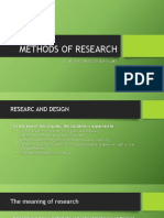 Methods of Research