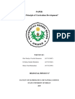 Paper "Basic Principle of Curriculum Development": Bilingual Physics'17