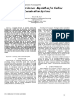 Forms Distribution Algorithm For Online Examination Systems: Hussein Al Bazar