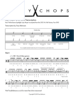 JojoMayer PerformanceSpotlight Transcription