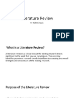 Literature Review: by Bakhtmina Zia